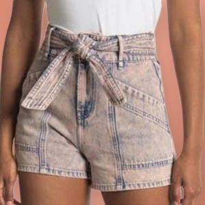 JOIE high rise tie shorts